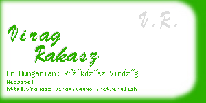 virag rakasz business card